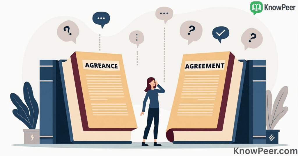 Agreeance vs Agreement