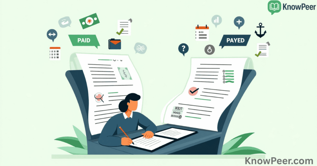Paid vs Payed