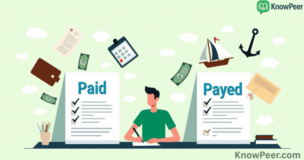 Paid vs Payed