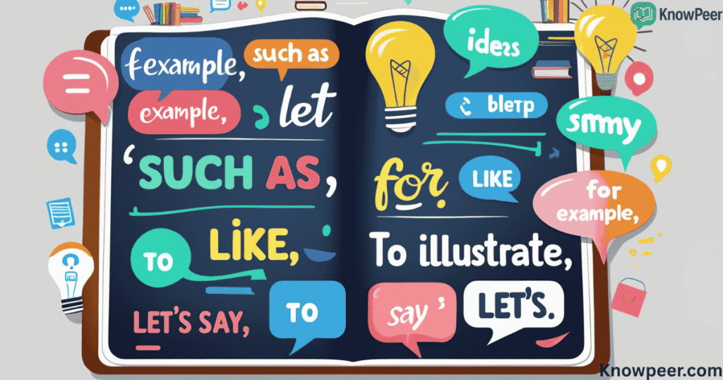 Other Ways to Say For Example