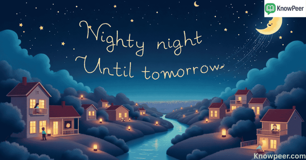Other Ways to Say Goodnight