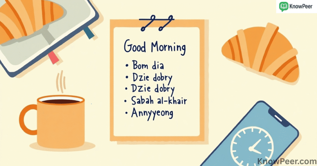 Other Ways to Say Good Morning