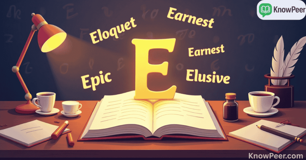 Adjectives That Start With E