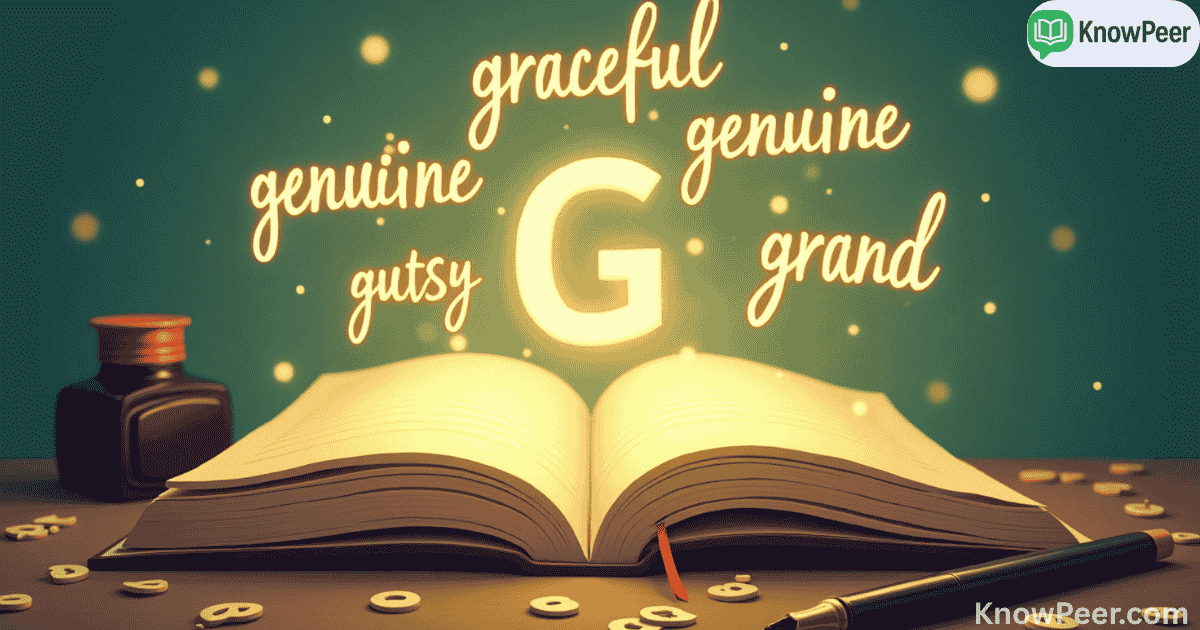 Adjectives That Start With G