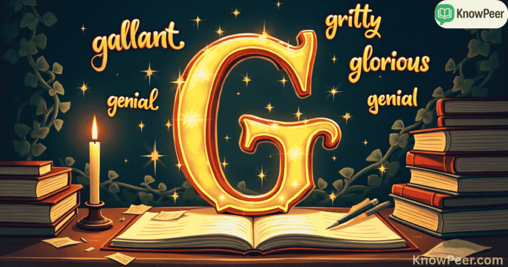 Adjectives That Start With G