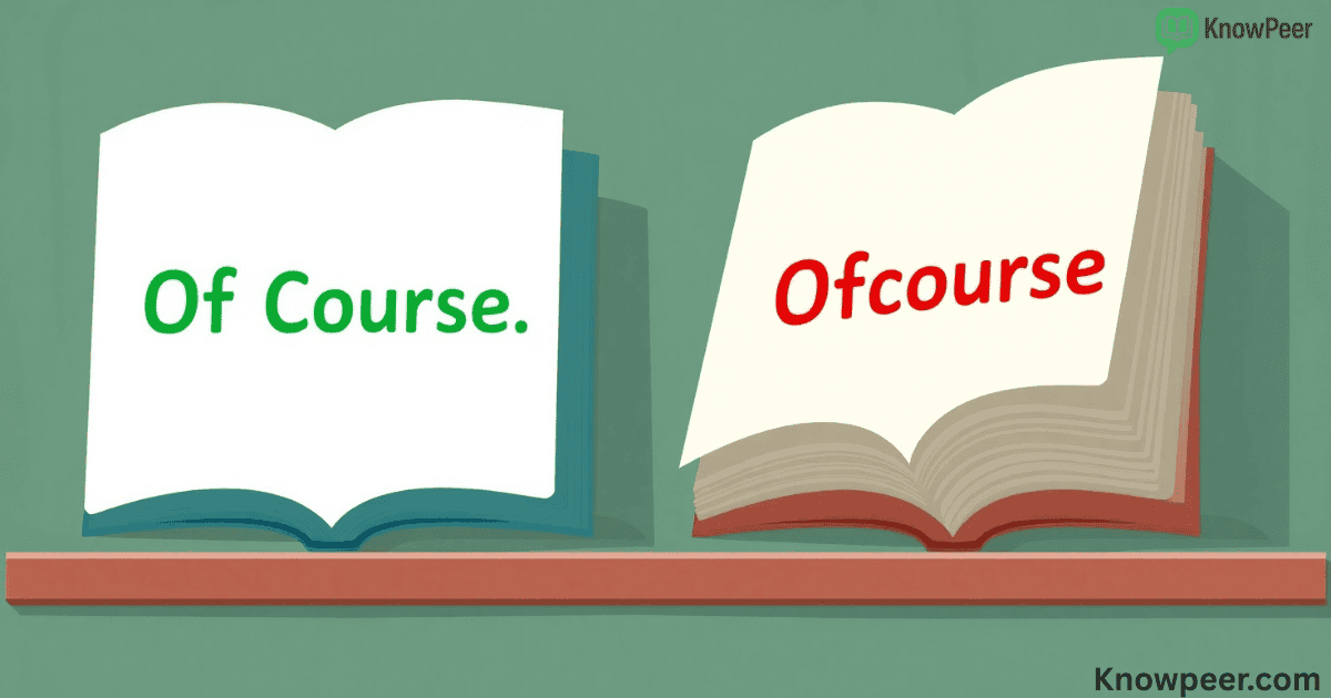 Of Course vs Ofcourse
