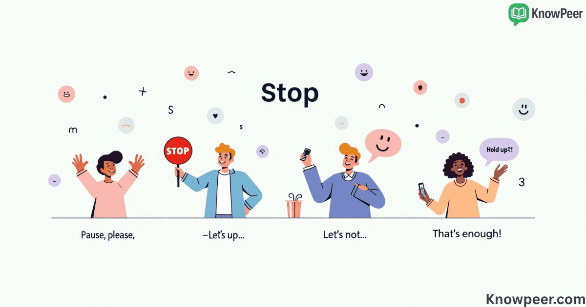 Other Ways to Say Stop