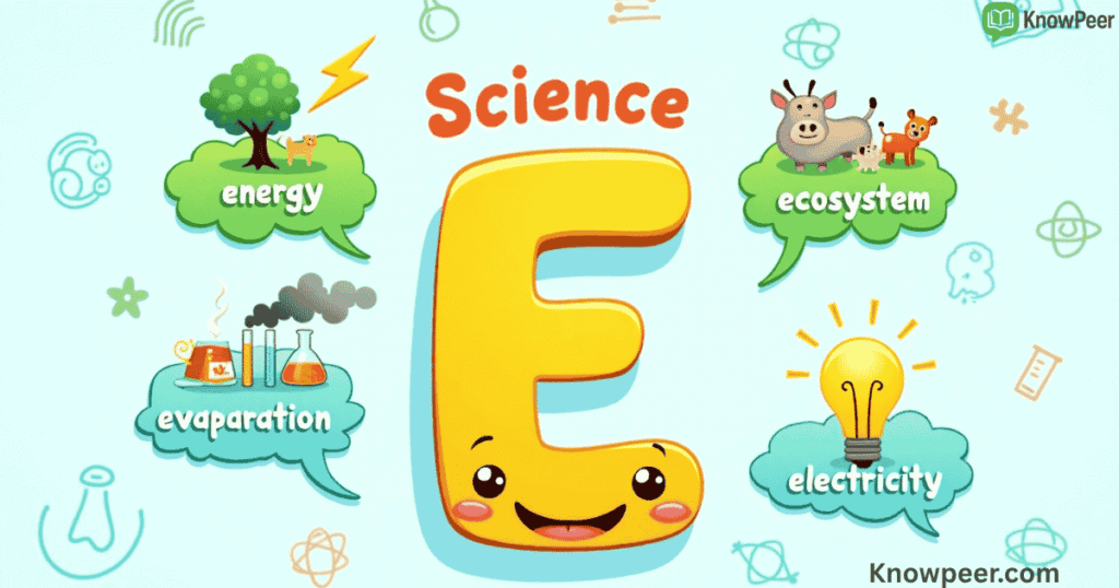 Science Words That Start With E