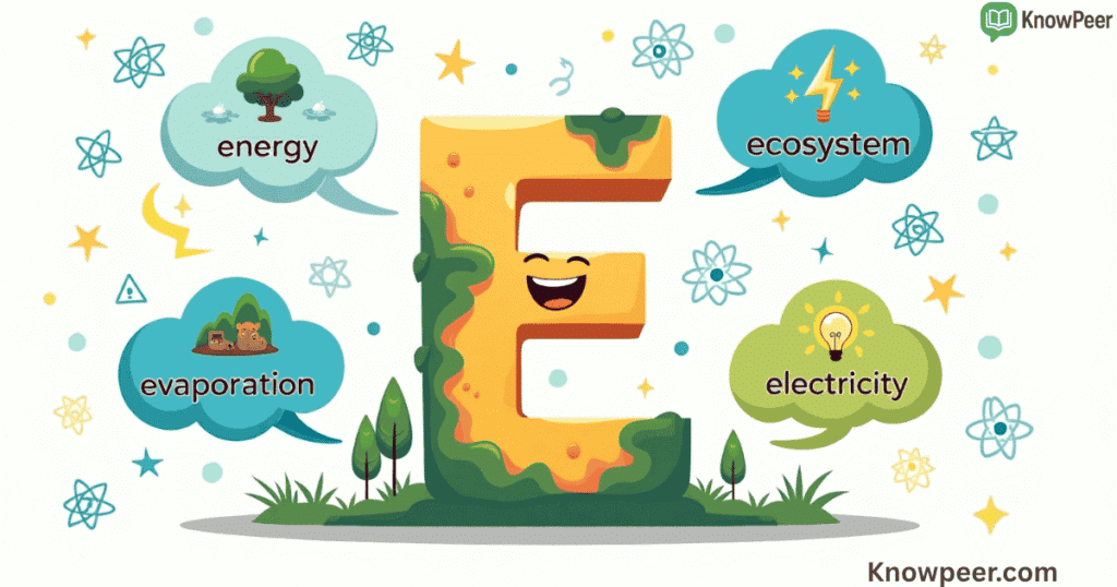 Science Words That Start With E