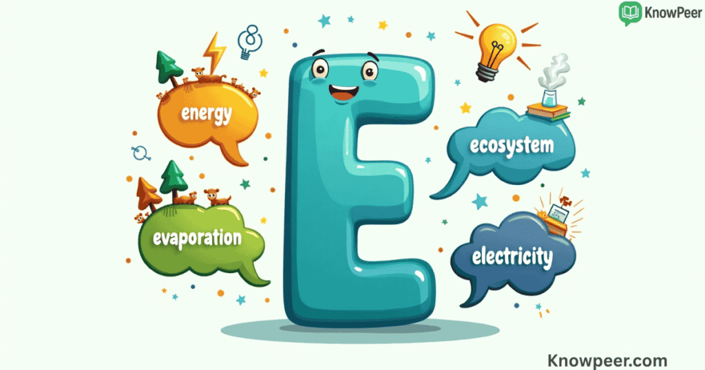 Science Words That Start With E