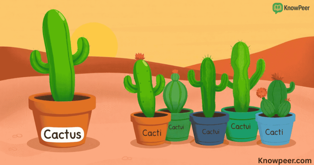 Plural of Cactus