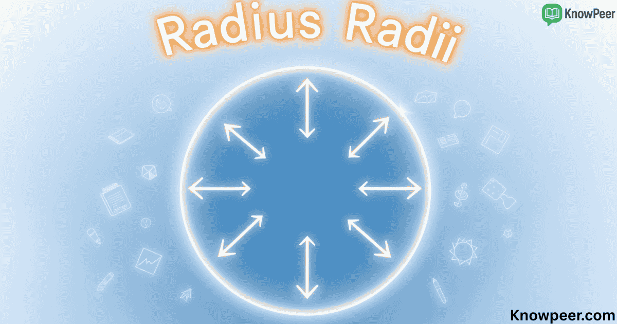 Plural of Radius