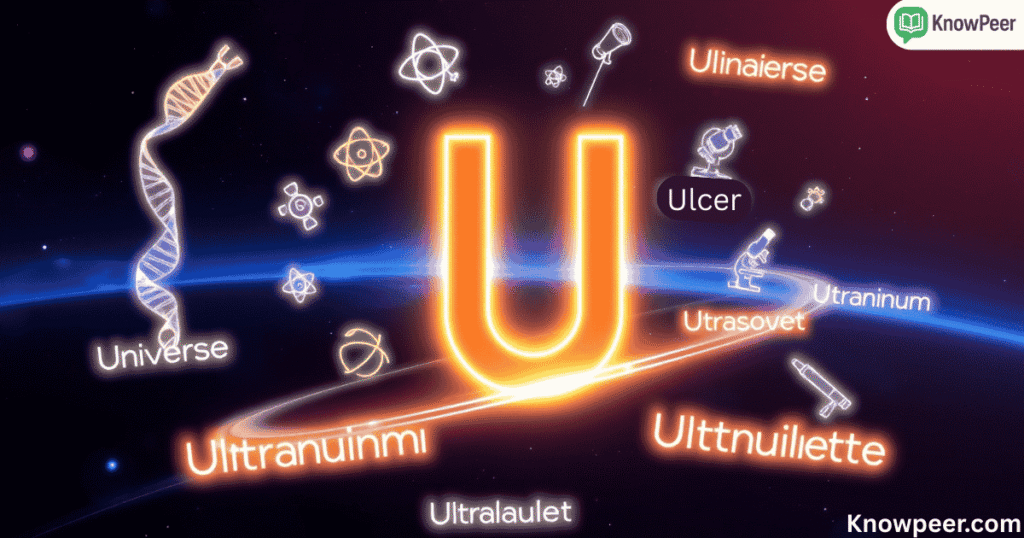 Science Words That Start With U
