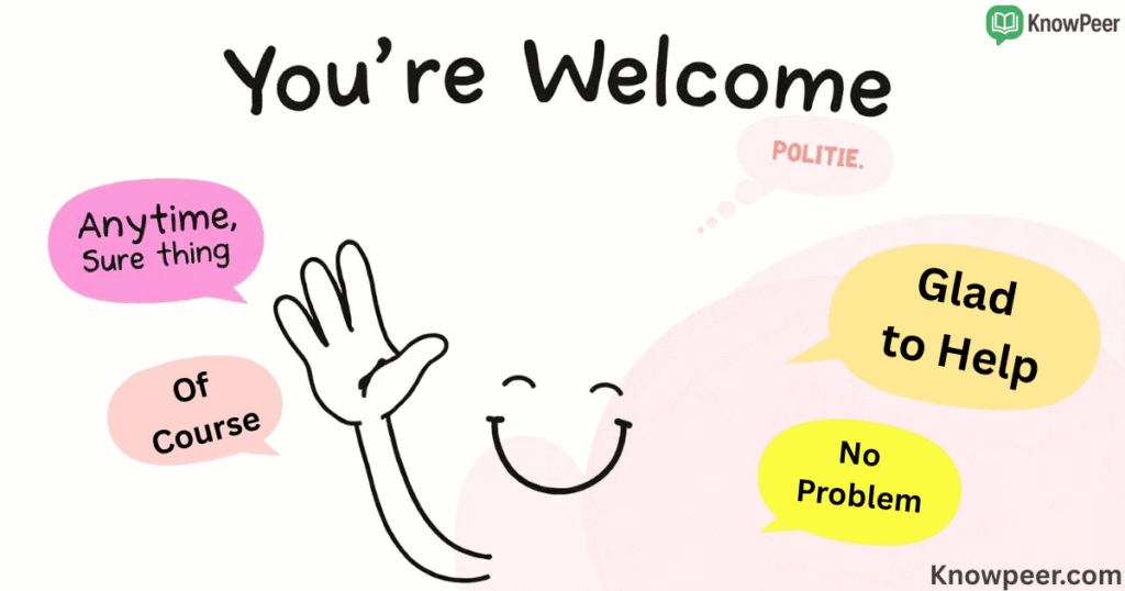 Other Ways to Say You’re Welcome