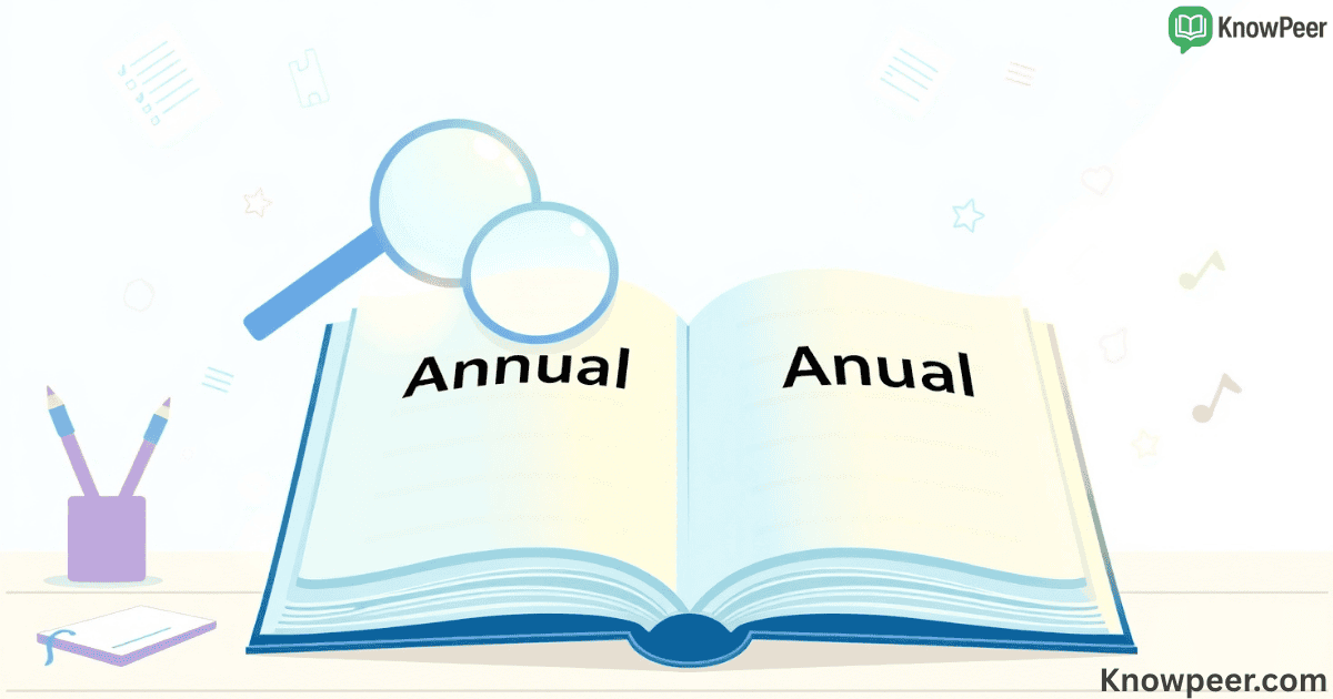 ANUAL OR ANNUAL THE ONLY CORRECT SPELLING EXPLAINED CLEARLY visual data 8