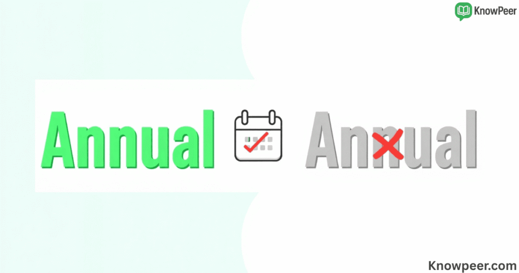 Annual vs Anual