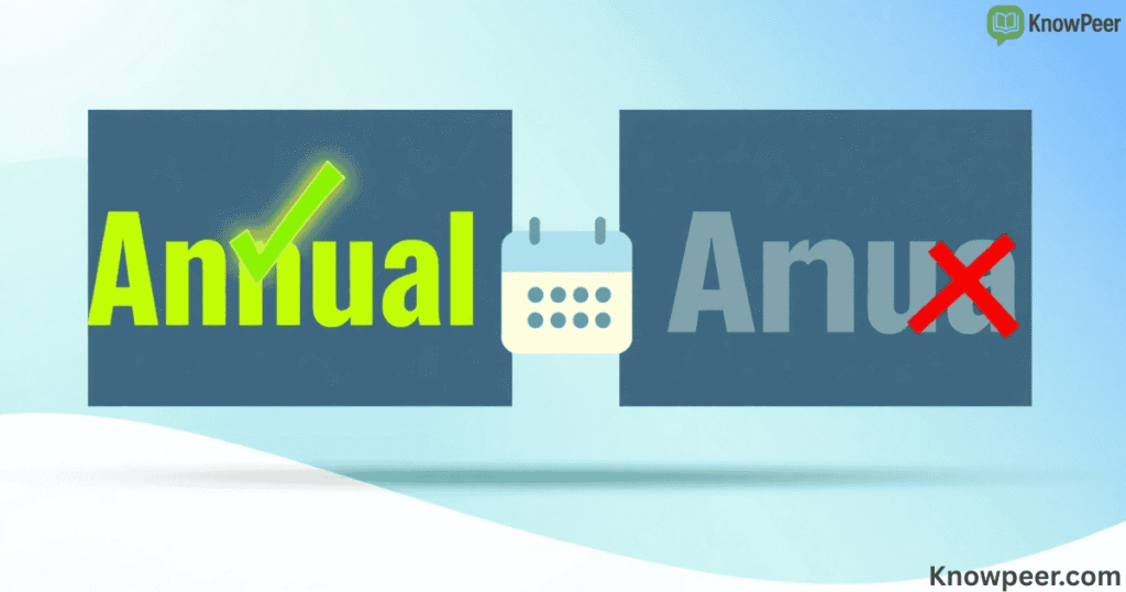 Annual vs Anual