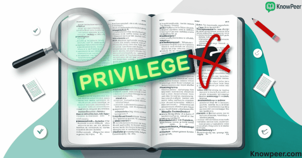 Priviledge or Privilege Priviledge or Privilege