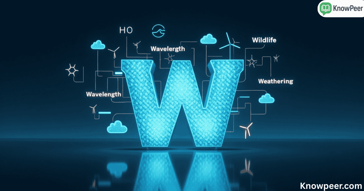 Science Words That Start With W