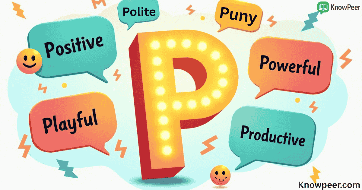 Adjectives That Start With P