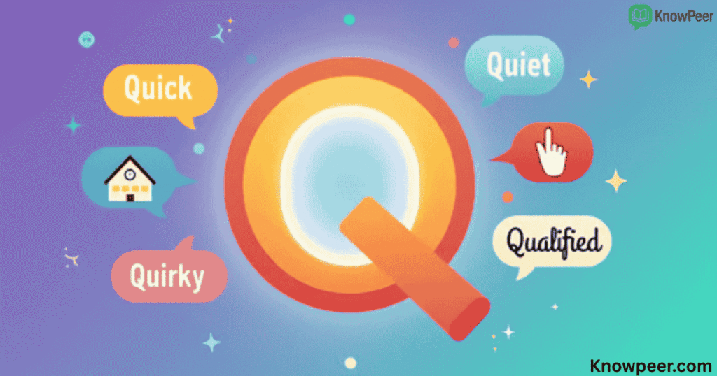 Adjectives That Start With Q