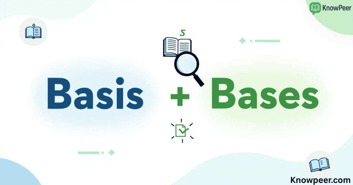 Plural of Basis
