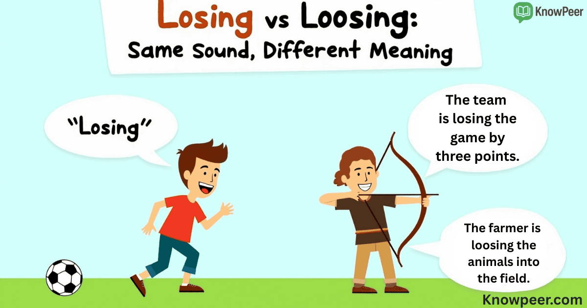 Losing vs Loosing