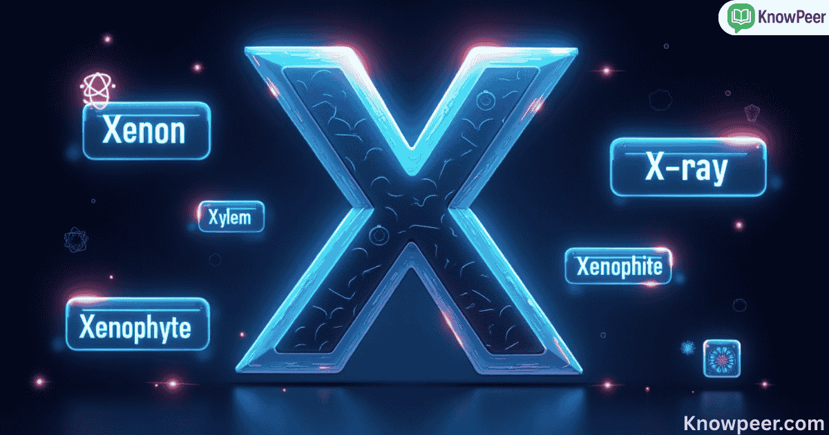 Science Words That Start With X