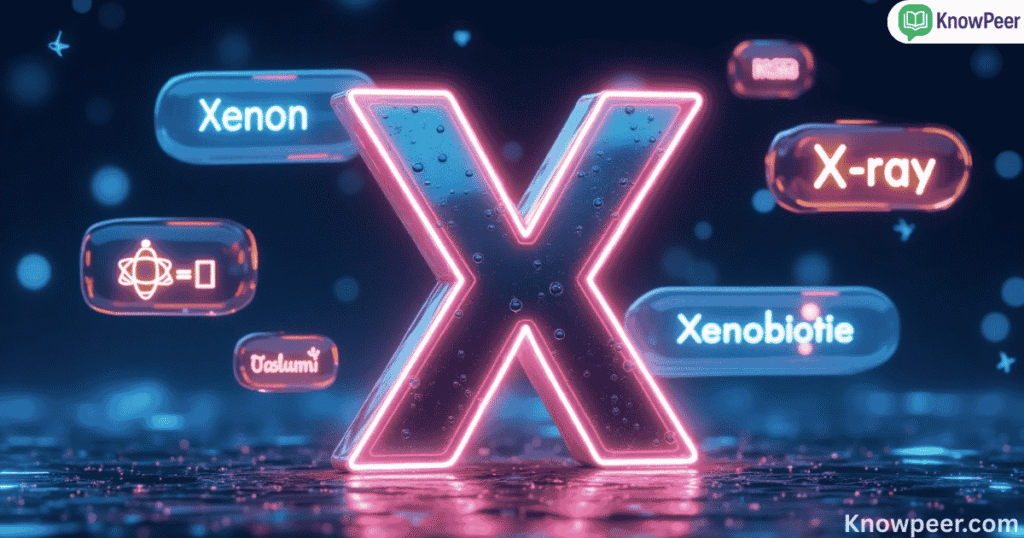Science Words That Start With X
