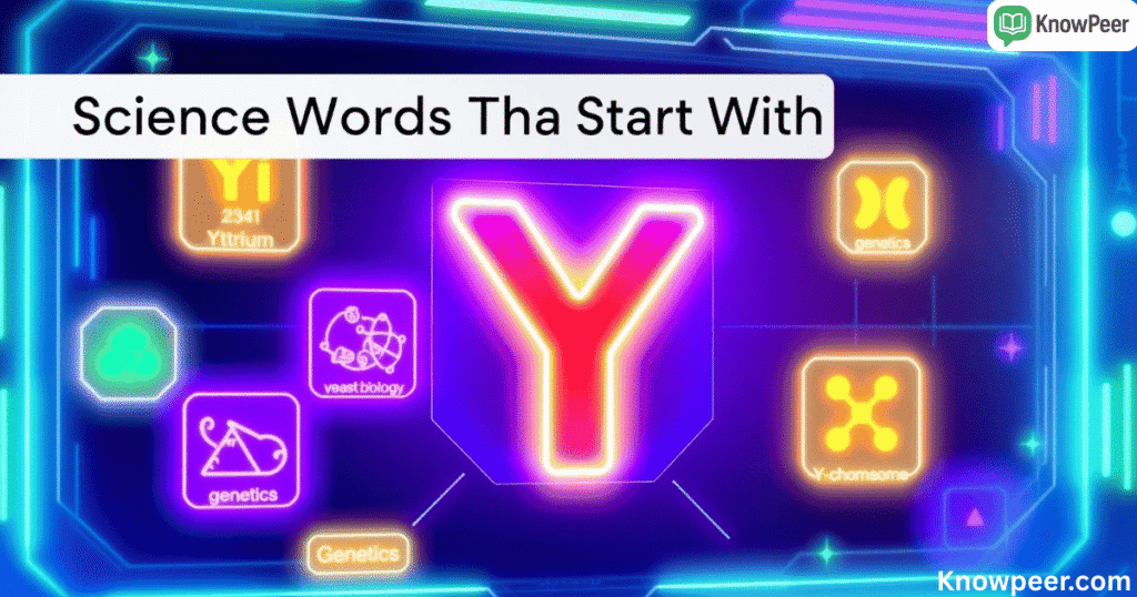 Science Words Starting with Y