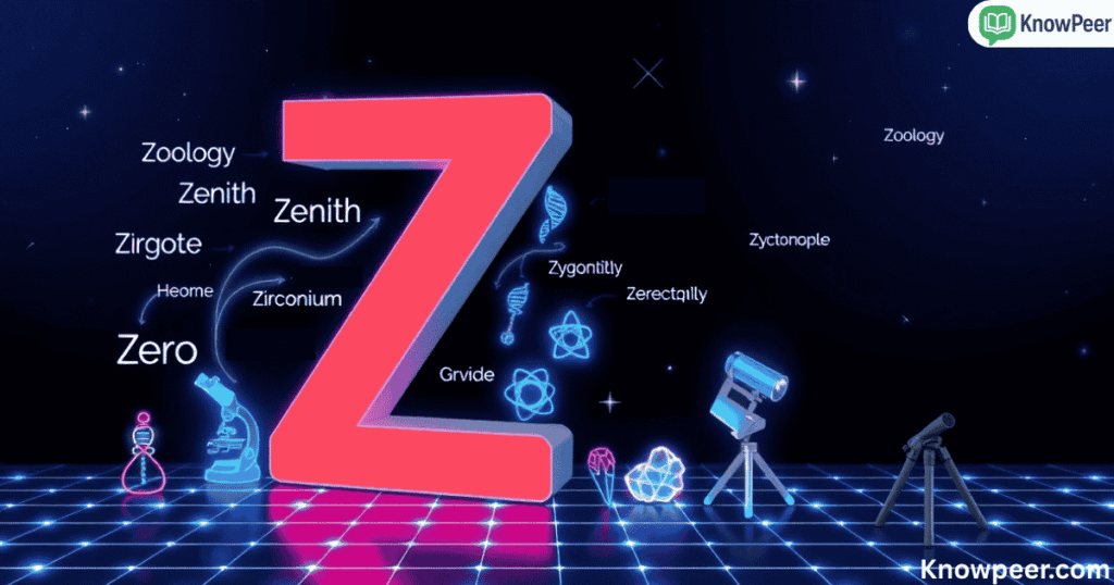 Science Words That Start With Z