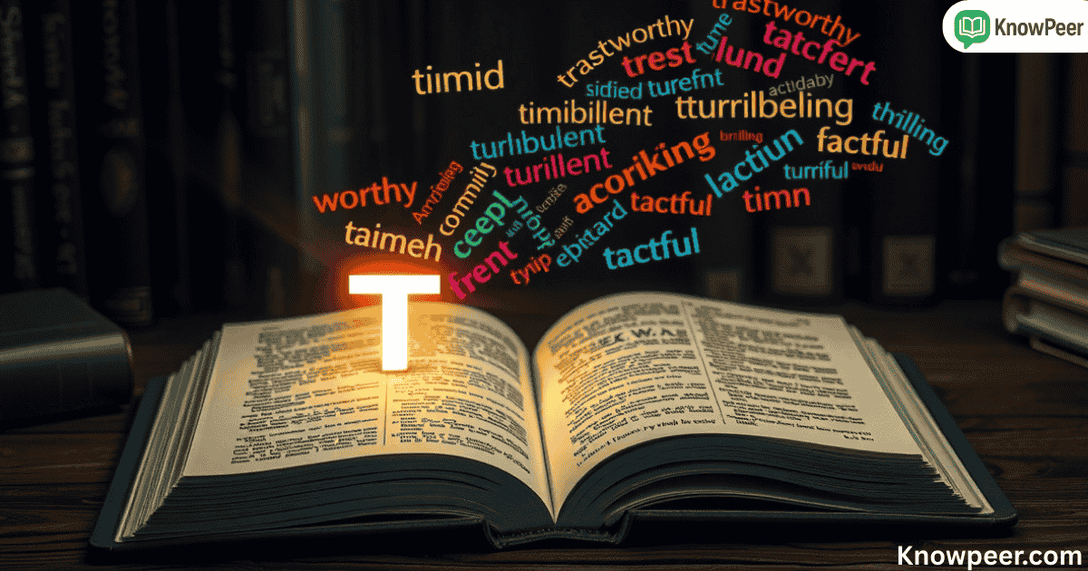 Adjectives That Start With T