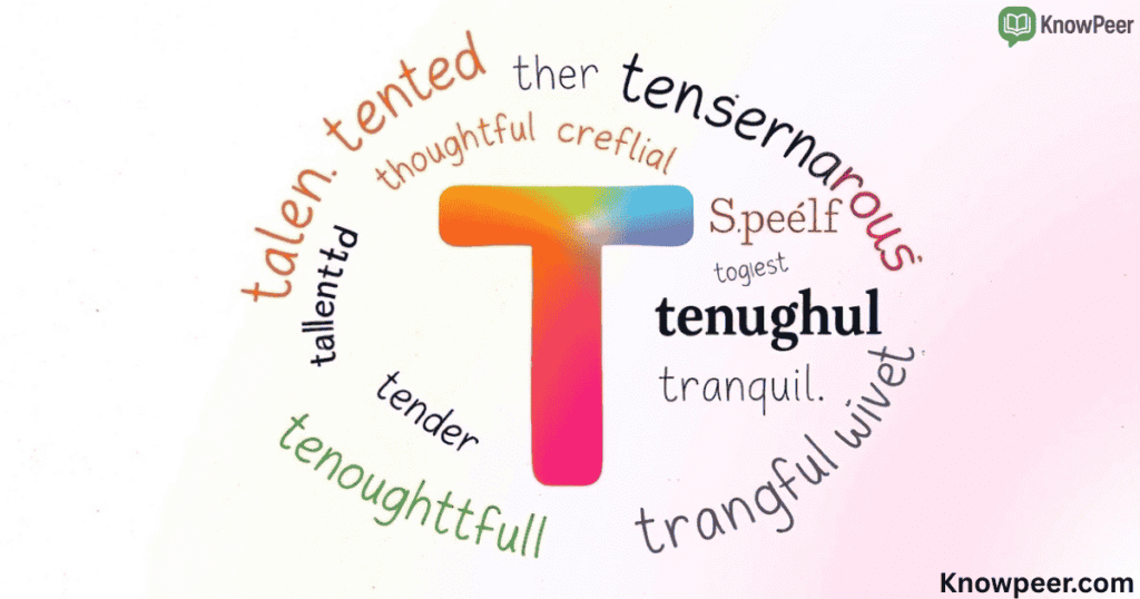 Adjectives That Start With T