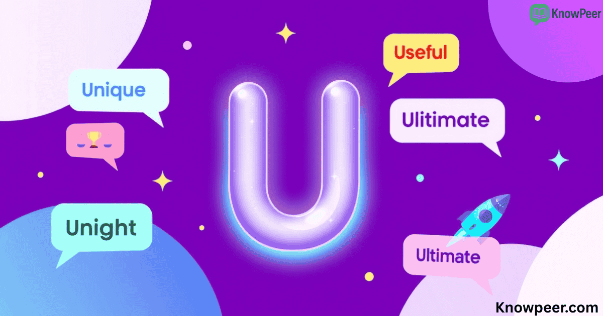 Adjectives That Start With U