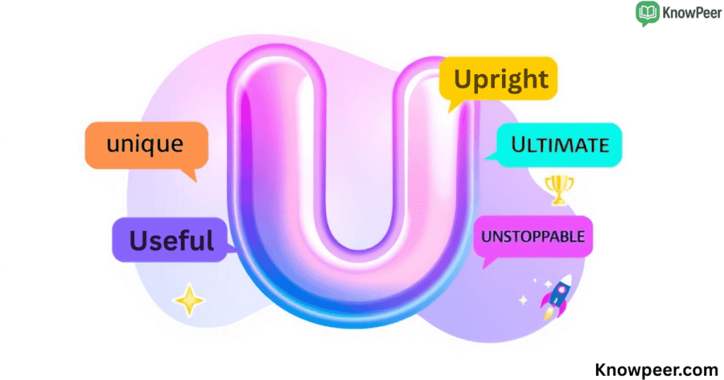 Adjectives That Start With U