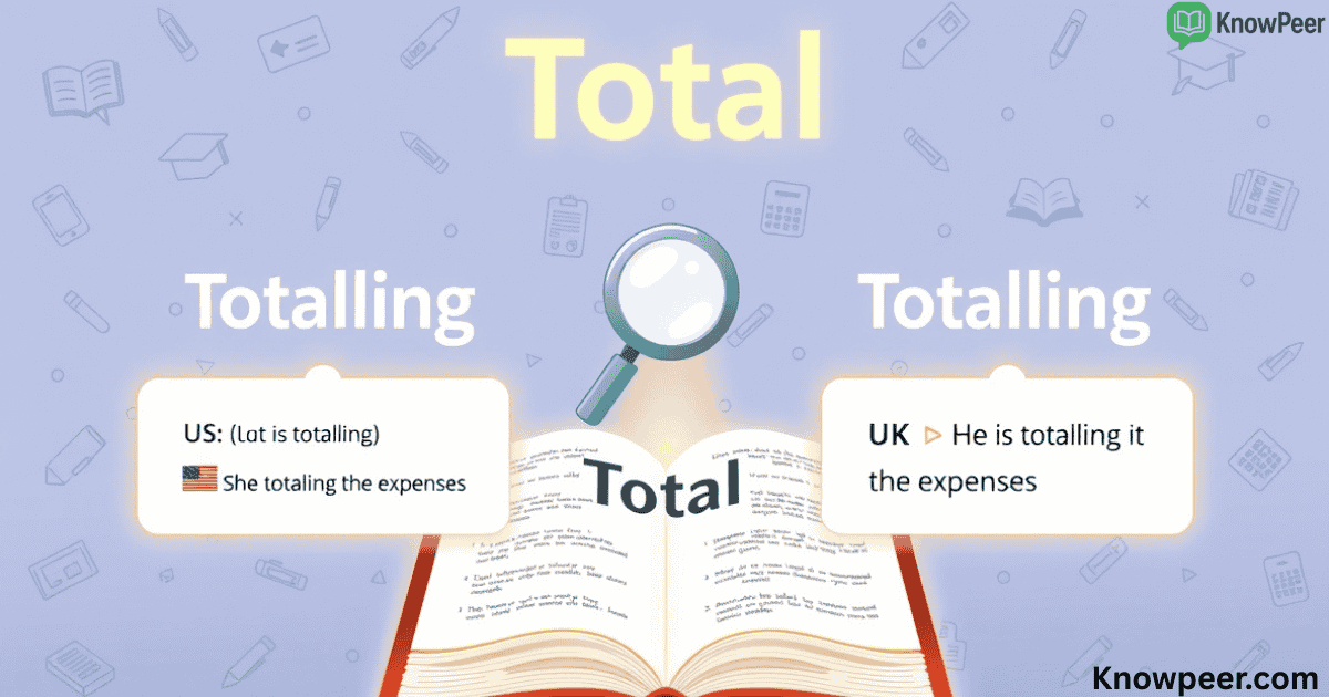 Totaling vs. Totalling