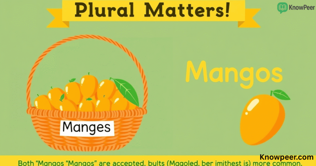 Mangos or Mangoes