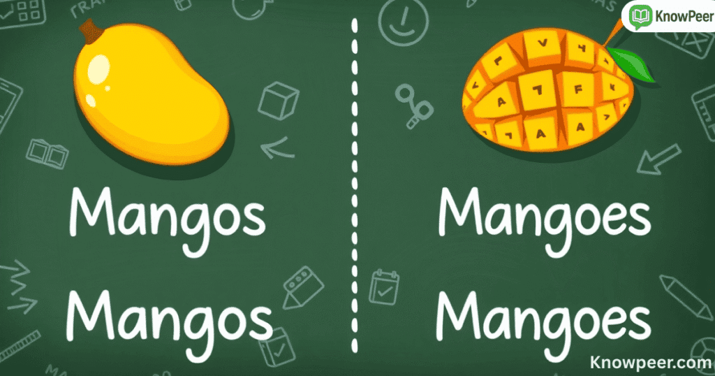 Mangos or Mangoes