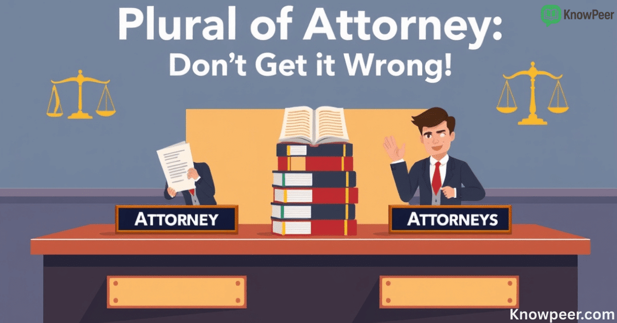 Plural of Attorney