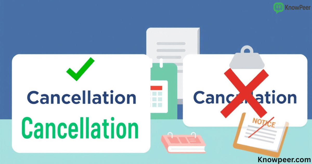 Cancellation vs Cancelation