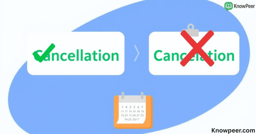 Cancellation vs Cancelation