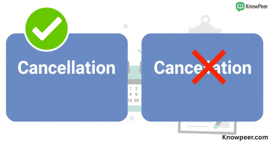 Cancellation vs Cancelation