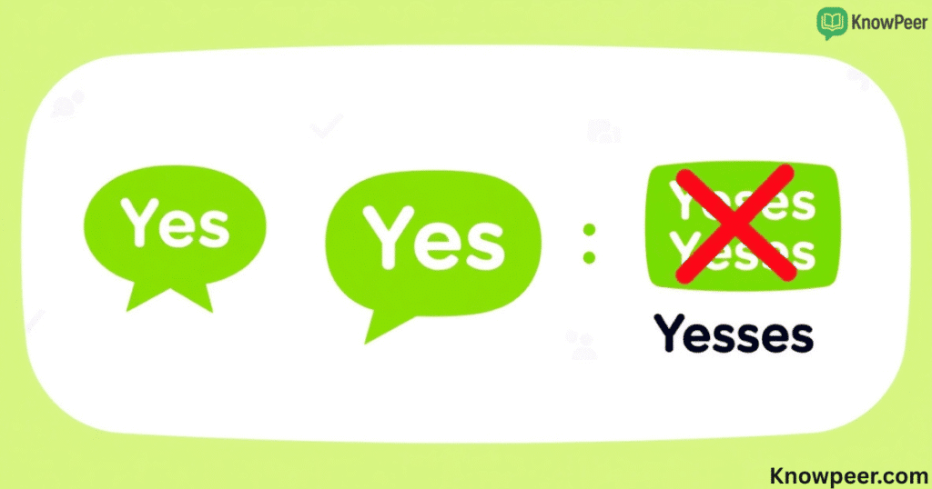 Plural of Yes