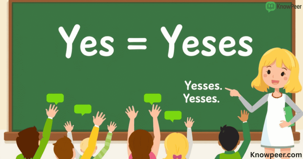 Plural of Yes