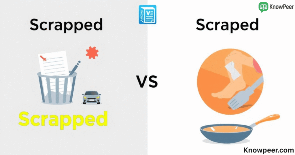 Scrapped vs Scraped