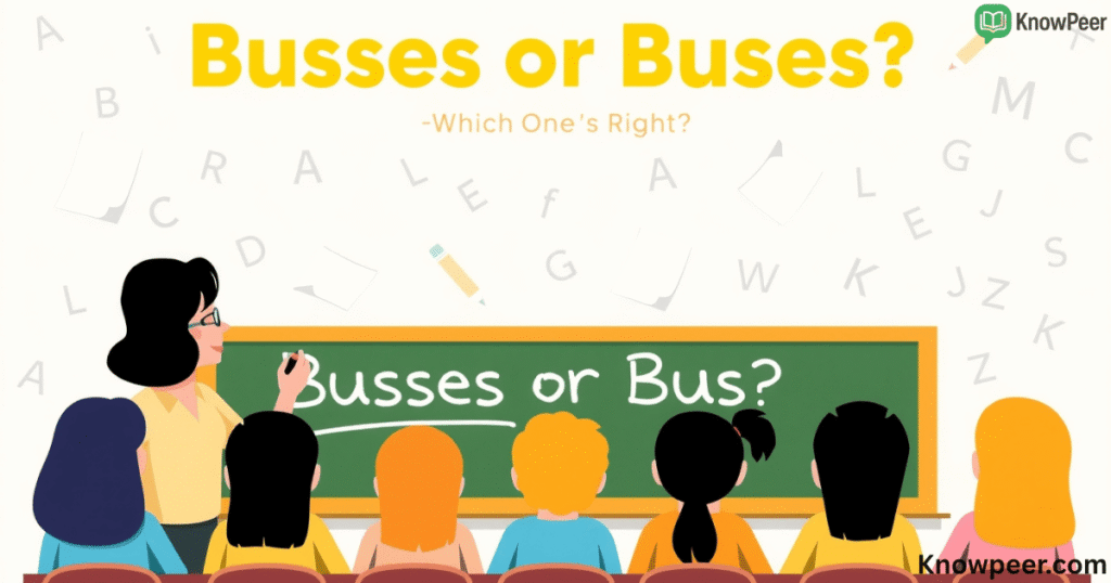 Busses or Buses Busses or Buses